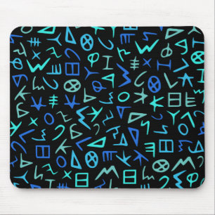 Phoenician alphabet mouse pad