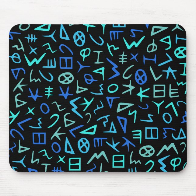 Phoenician alphabet mouse pad (Front)