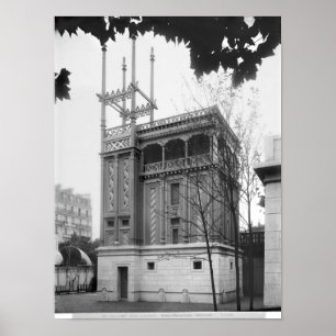 Phoenician House, Universal Exhibition, Paris Poster