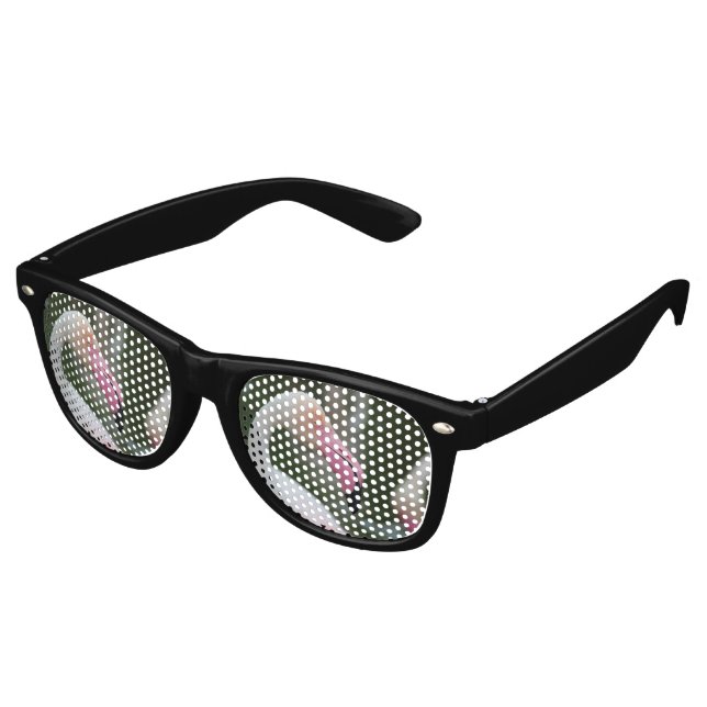 Phoenicopterus roseus retro sunglasses (Angled)
