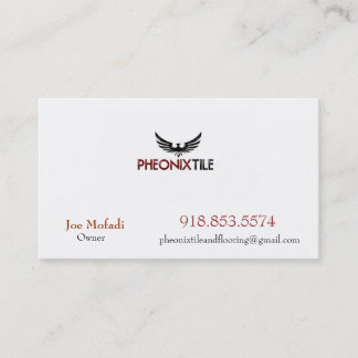 Phoenix_4, PHEONIX TILE AND FLOORING , Joe Mofa... Business Card