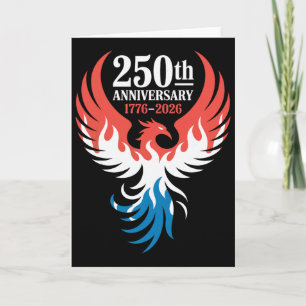 Phoenix 4th Of July Flag 1776 2026 250th Anniversa Card