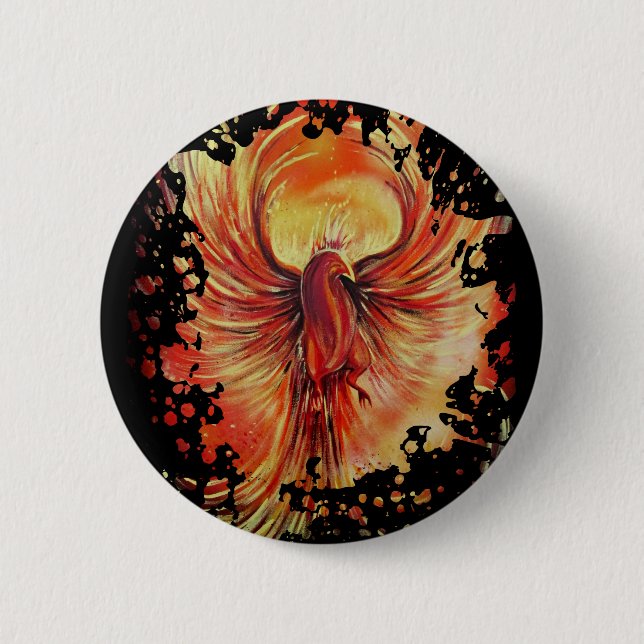 Phoenix 6 Cm Round Badge (Front)