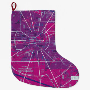 Phoenix Airport TAC Chart Large Christmas Stocking