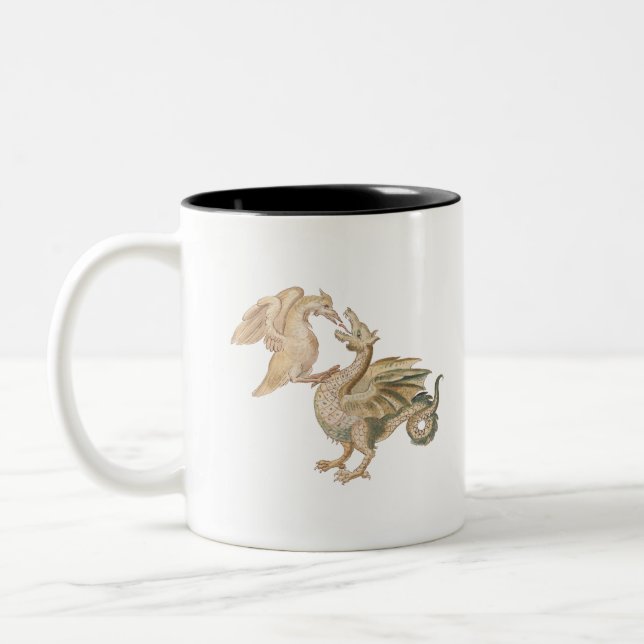 Phoenix and Dragon Alchemical Mug (Left)