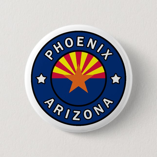 Phoenix Arizona 6 Cm Round Badge (Front)