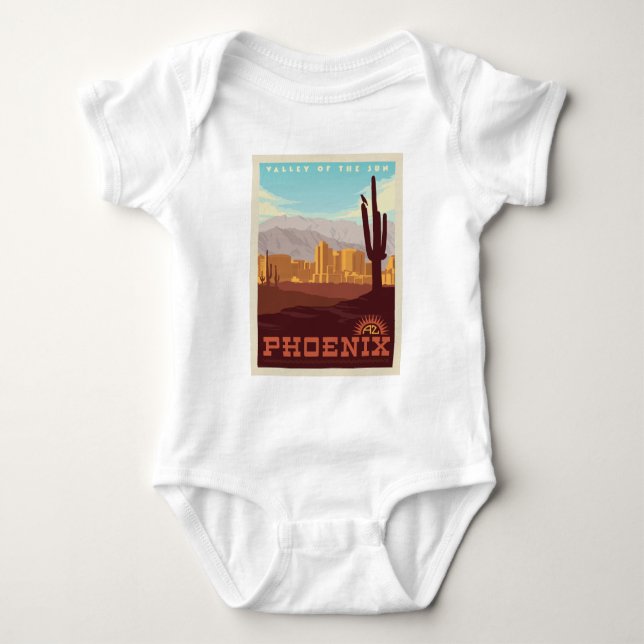 Phoenix, Arizona Baby Bodysuit (Front)