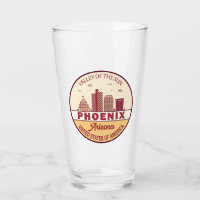 Phoenix Arizona City Skyline Emblem