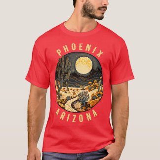 Phoenix Arizona Desert At Night Painting T-Shirt