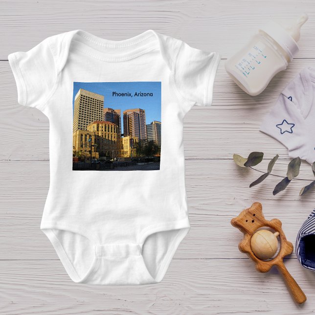 Phoenix, Arizona Downtown Baby Bodysuit (Phoenix, Arizona Downtown Baby Bodysuit)