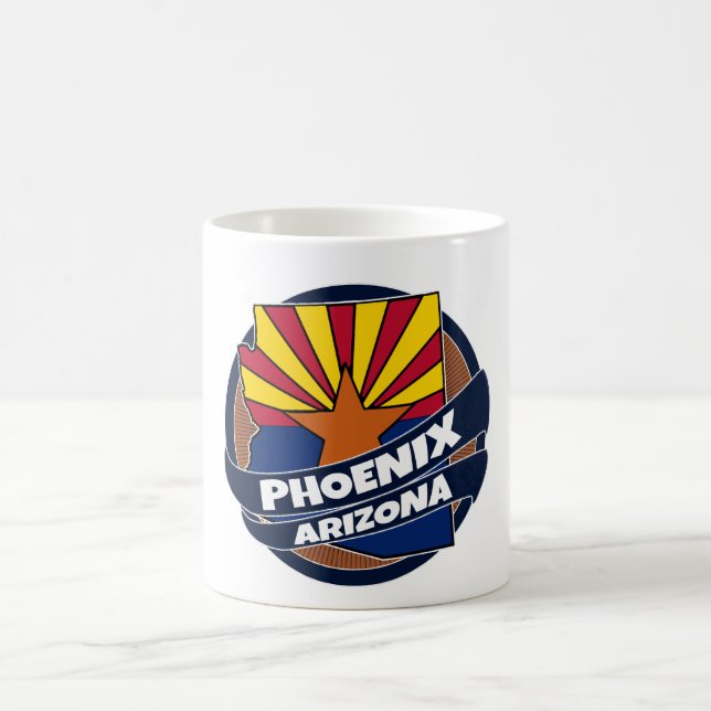 Phoenix Arizona flag burst coffee mug (Center)