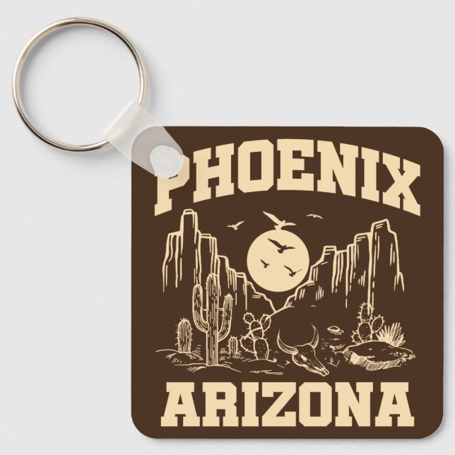 Phoenix,Arizona Key Ring (Front)