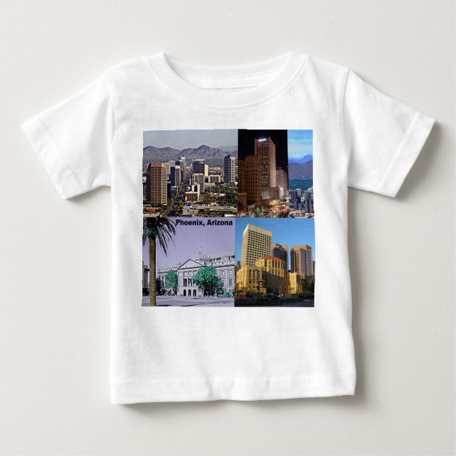 Phoenix Arizona Montage Baby T-Shirt (Front)