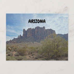 Phoenix Arizona Mountains in the Desert Greeting Postcard
