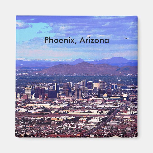 Phoenix Arizona Skyline in Daytime Magnet (Front)