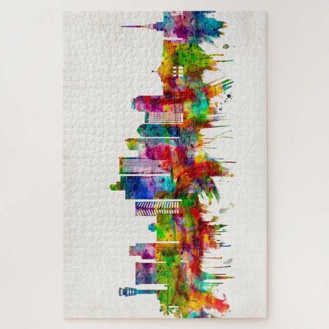 Phoenix Arizona Skyline Jigsaw Puzzle (Vertical)