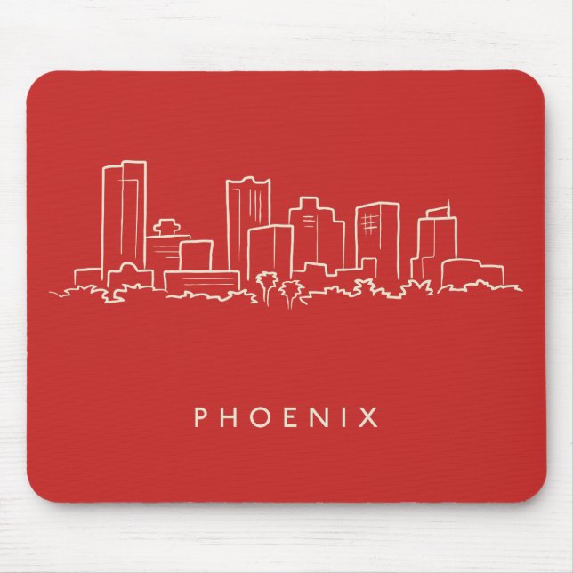 Phoenix Arizona Skyline Mouse Pad (Front)