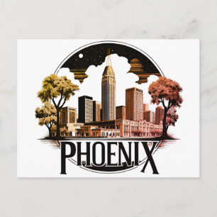 Phoenix Arizona Skyline Postcard
