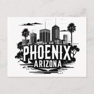 Phoenix Arizona Skyline Postcard