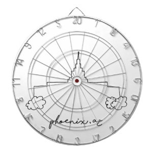 phoenix arizona temple simple modern sketch dartboard