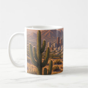 Phoenix Arizona Travel Desert Skyline Coffee Mug