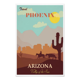 Phoenix Arizona Travel Poster