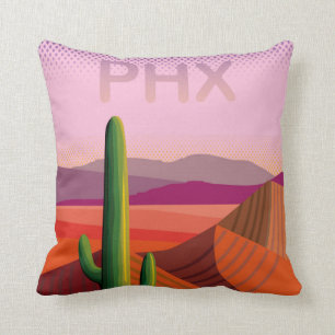 Phoenix Arizona   Travel Poster Cushion
