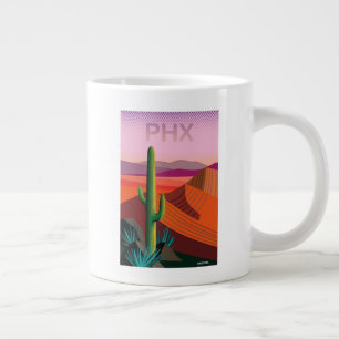 Phoenix Arizona Travel Poster Large Coffee Mug