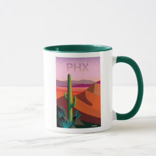 Phoenix Arizona   Travel Poster Mug