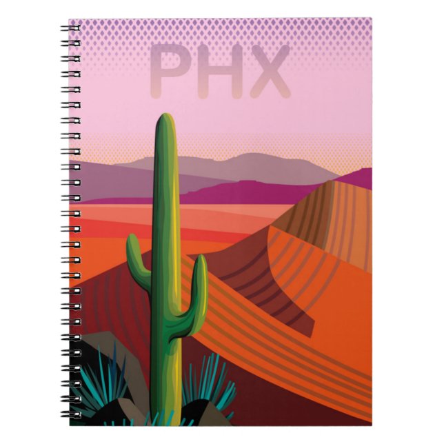 Phoenix Arizona | Travel Poster Notebook (Front)