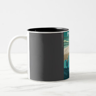 Phoenix Arizona United States Vintage Minimal Retr Two-Tone Coffee Mug