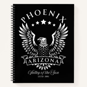 Phoenix Arizona Valley of the Sun Vintage Eagle Notebook