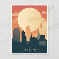 Phoenix Arizona Vintage Travel city cactus usa