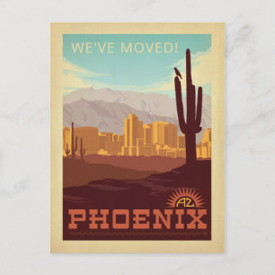 Phoenix, Arizona   We've Moved Invitation Postcard