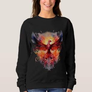 Phoenix Artwork Reborn Firebird Rejuvenation Mythi Sweatshirt