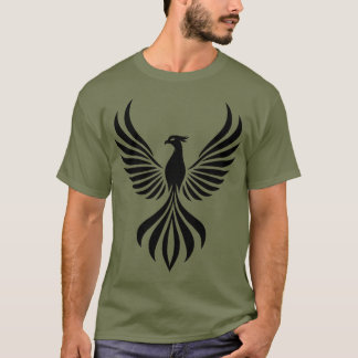 Phoenix Ascend: Majestic Silhouette T-shirt Design