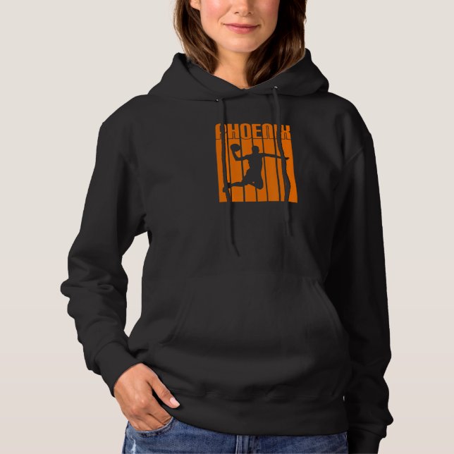 Phoenix Az Basketball B-Ball City Arizona Retro Vi Hoodie (Front)