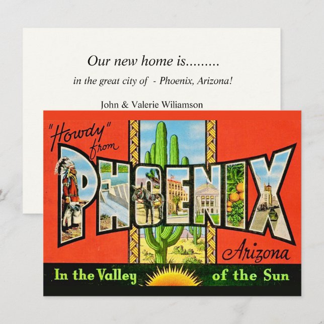 Phoenix AZ Moving Announcement (Front/Back)