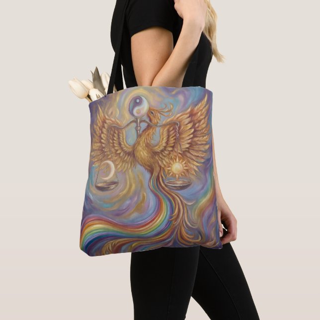 Phoenix Balance Spiritual Tote Bag (Close Up)