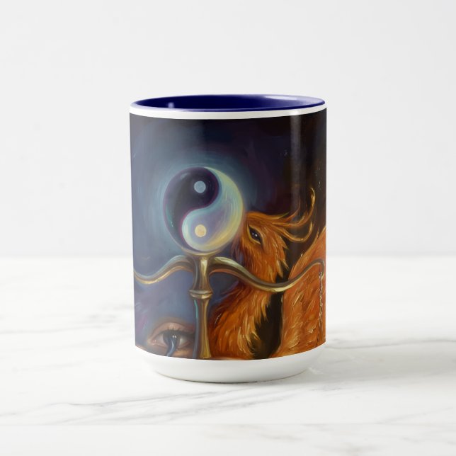 Phoenix Balance Spiritual Wall Tapestry Mug (Center)