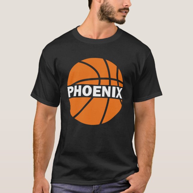 Phoenix Basketball Valley PHX Arizona B Ball T-Shirt (Front)