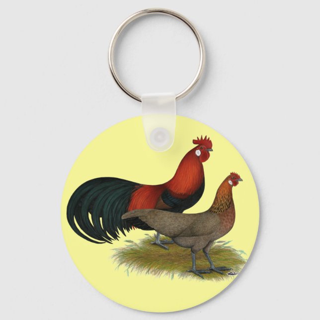 Phoenix:  BB Red Pair Key Ring (Front)