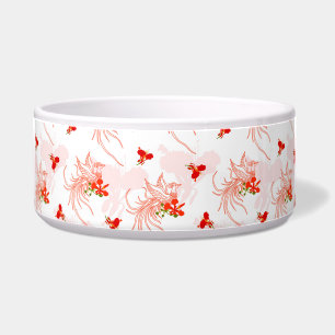 Phoenix Bird And Phoenix Flower Seamless Pattern