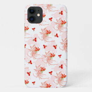 Phoenix Bird And Phoenix Flower Seamless Pattern iPhone 11 Case