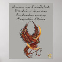 Phoenix Bird Forgiveness Poster