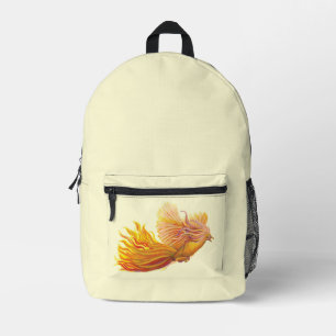 Phoenix Bird in Flight Printed Backpack