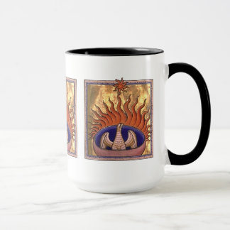 Phoenix Bird Rising from the Flames Mug