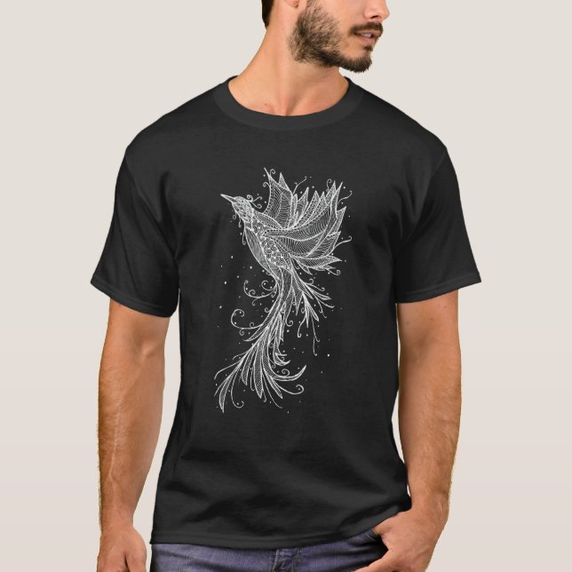 Phoenix Bird Tattoo T-Shirt (Front)