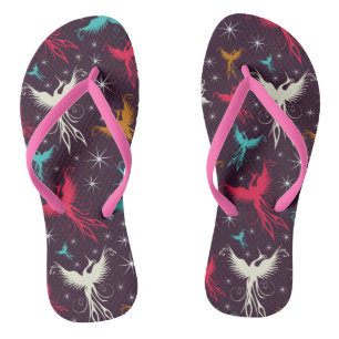 Phoenix Birds Figure Pattern Thongs