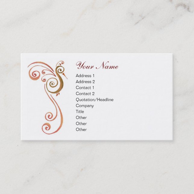 Phoenix Business Card (Front)